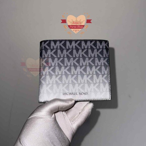 💙Michael Kors Signature Logo Ombre Card ID Wallet Variation💙 - Picture 5 of 17